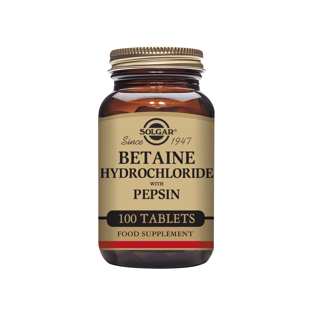 Betaine Hydrochloride with Pepsin 100s