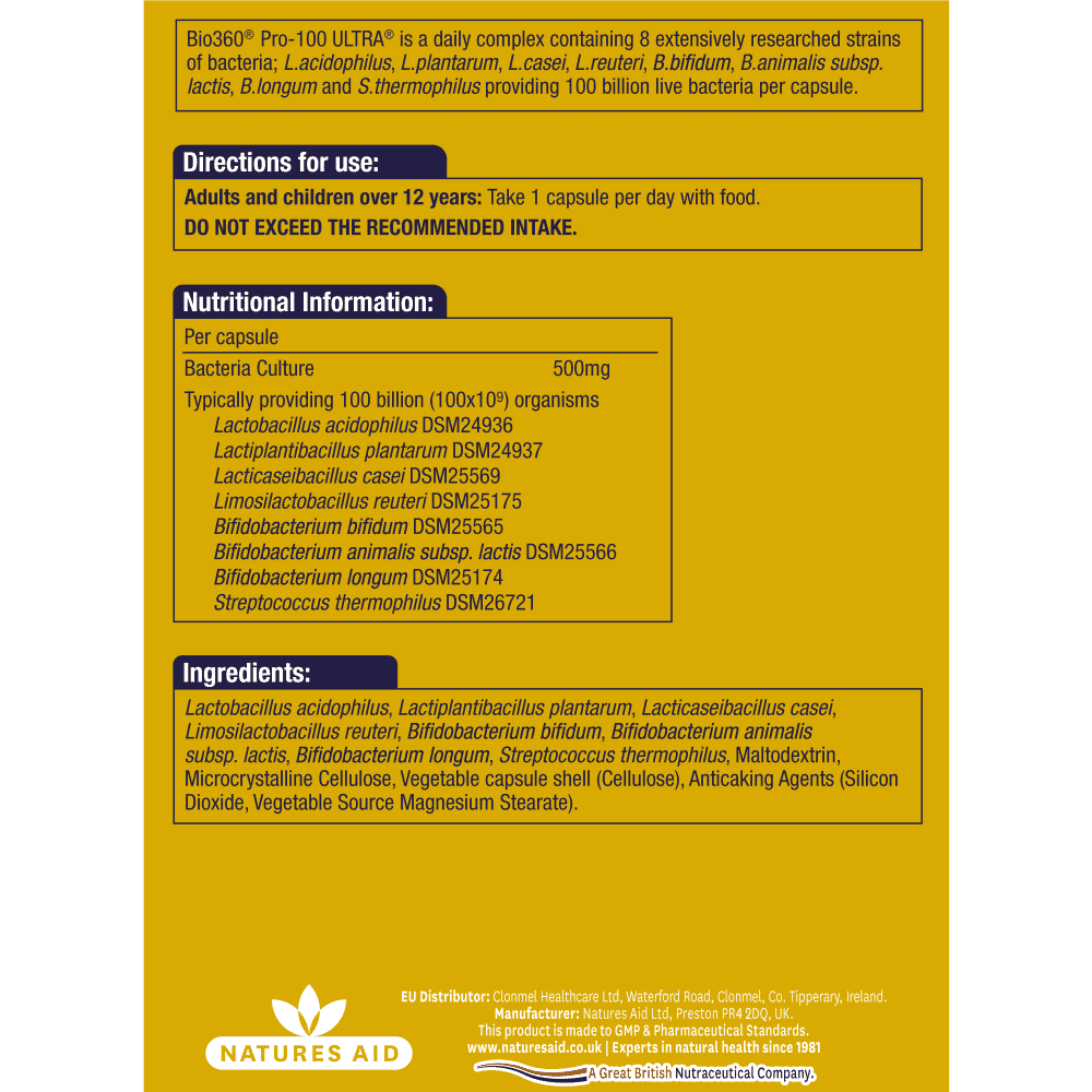 Bio360 Pro-100 Ultra (Premium Strength) 30s