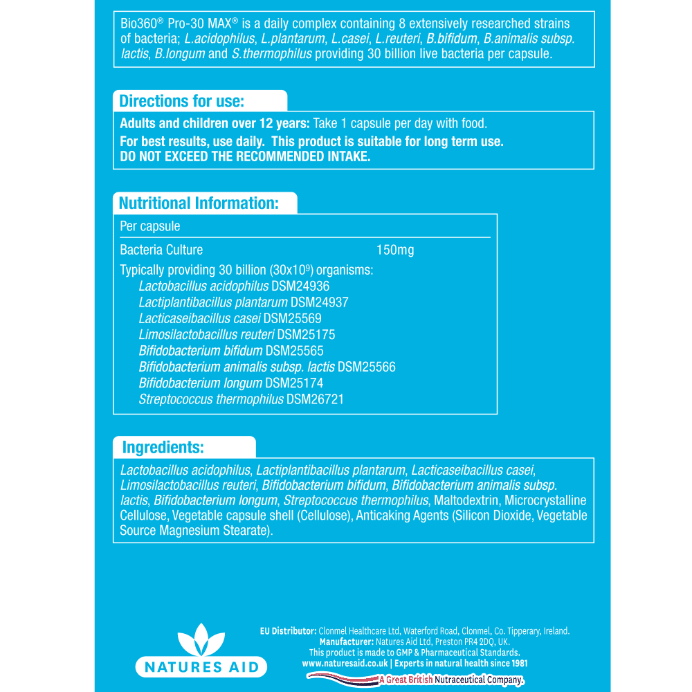 Bio360 Pro-30 Max (Super Strength) 60s