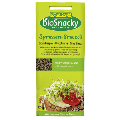 bioSnacky Broccoli Rapini Sprouting Seeds 30g