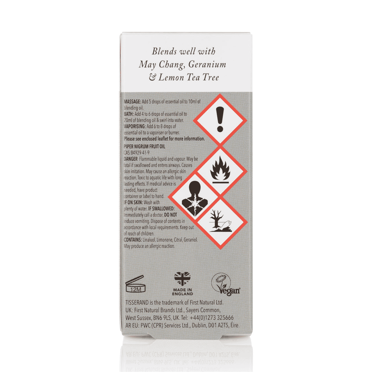 Black Pepper Organic Pure Essential Oil 9ml