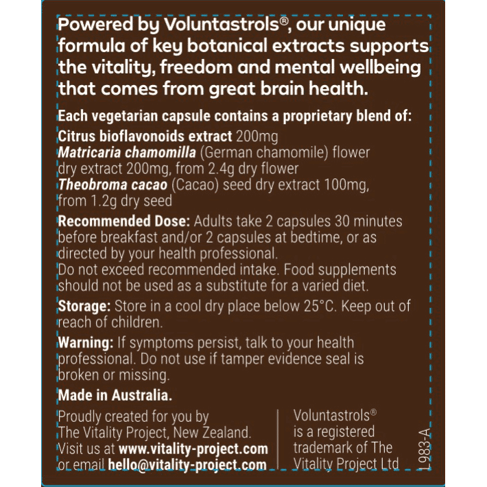 Brain Health (powered by Voluntastrols®) 60s