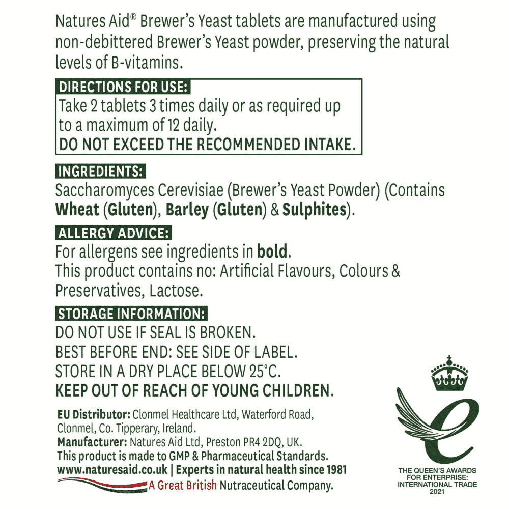 Brewer's Yeast (Non-Debittered) 300mg 500s