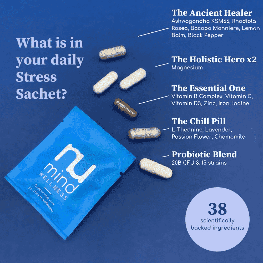 Calm Support + Live Bacteria 30 Days Supply (DARK BLUE)