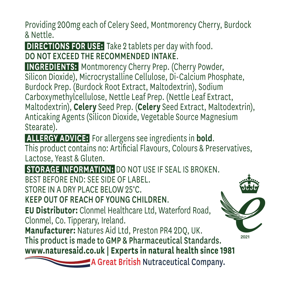 Celery Seed Complex (Synergistic Blend) 60s