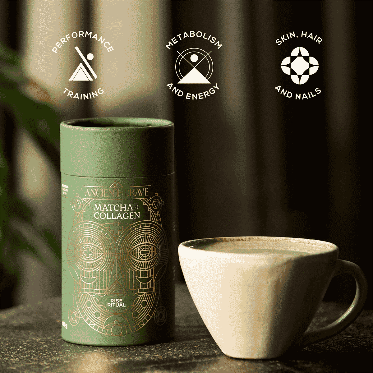 Ceremonial Matcha + Collagen Tub 150g