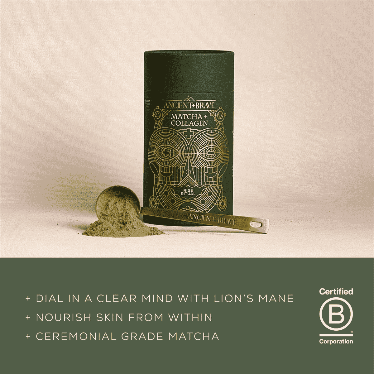 Ceremonial Matcha + Collagen Tub 150g