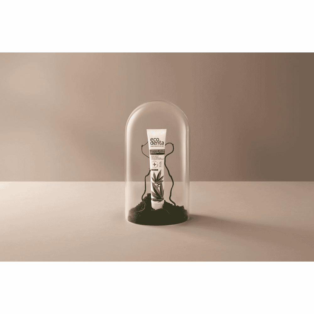 Certified Organic Multifunctional Toothpaste Hemp Seed Oil Fluoride Free 75ml