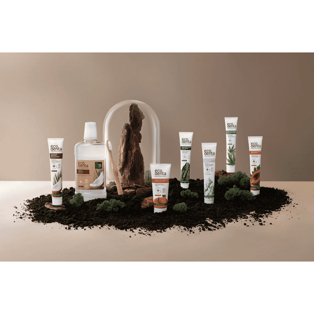 Certified Organic Multifunctional Toothpaste Hemp Seed Oil Fluoride Free 75ml