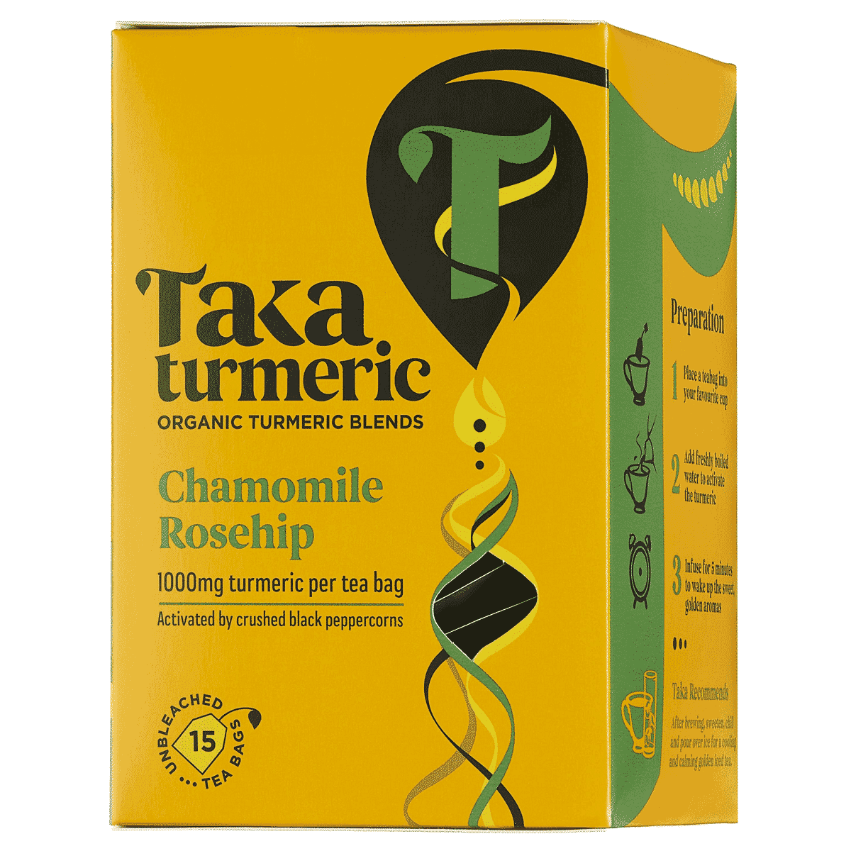 Chamomile Rosehip Teabags 15s