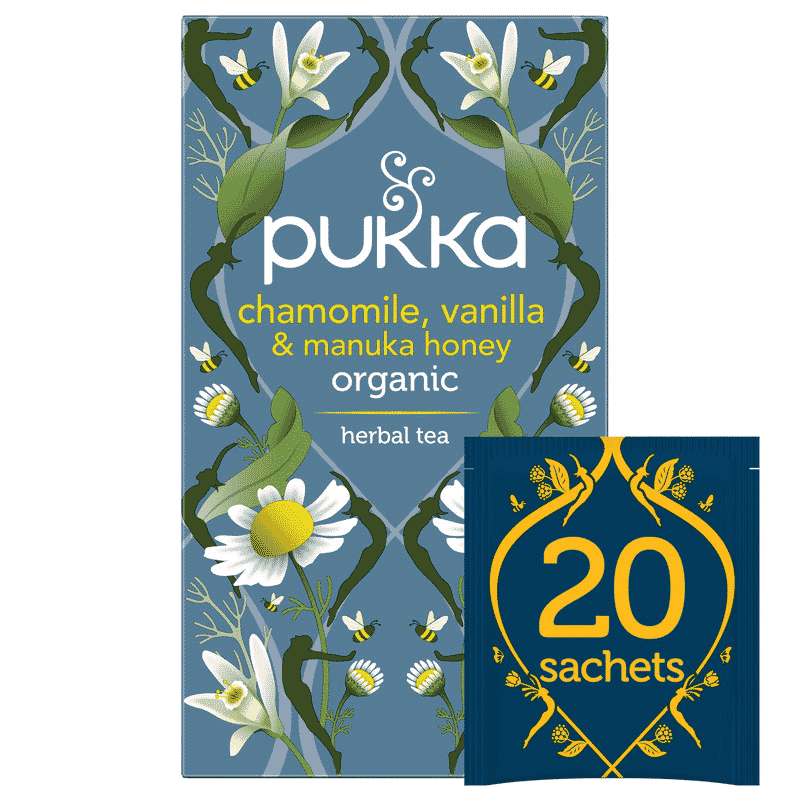 Chamomile, Vanilla & Manuka Honey Tea 20s