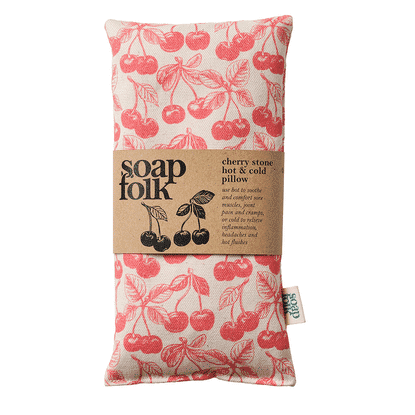 Cherry Stone Hot & Cold Pillow (Red print)