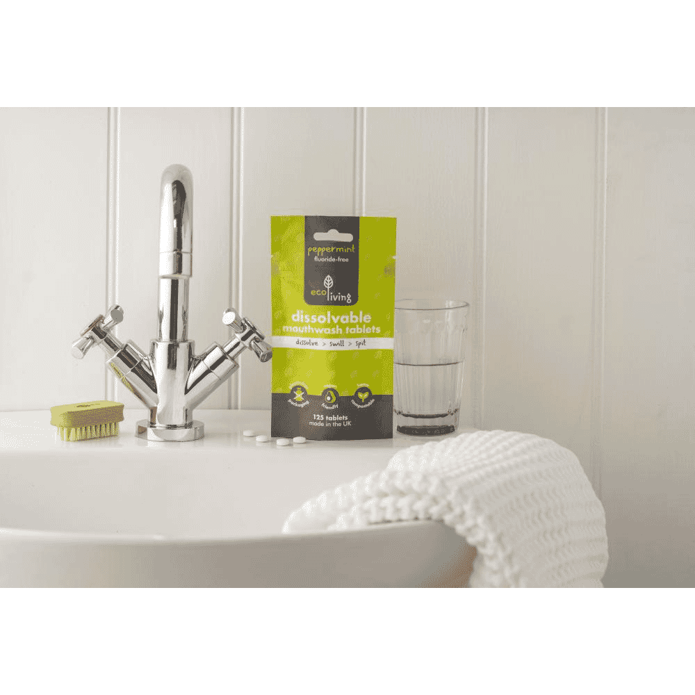 Chewable Mouthwash Tablets Peppermint Fluoride-Free 125s