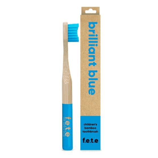Children's Bamboo Toothbrush - Brilliant Blue (single)