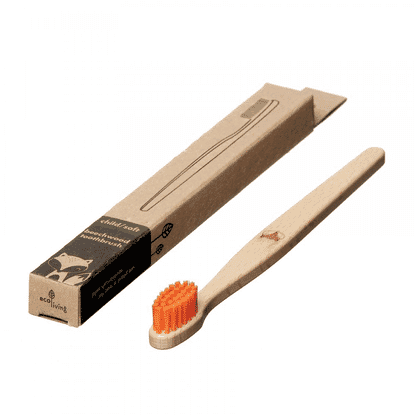 Child/Soft Beechwood Toothbrush Orange (Fox)