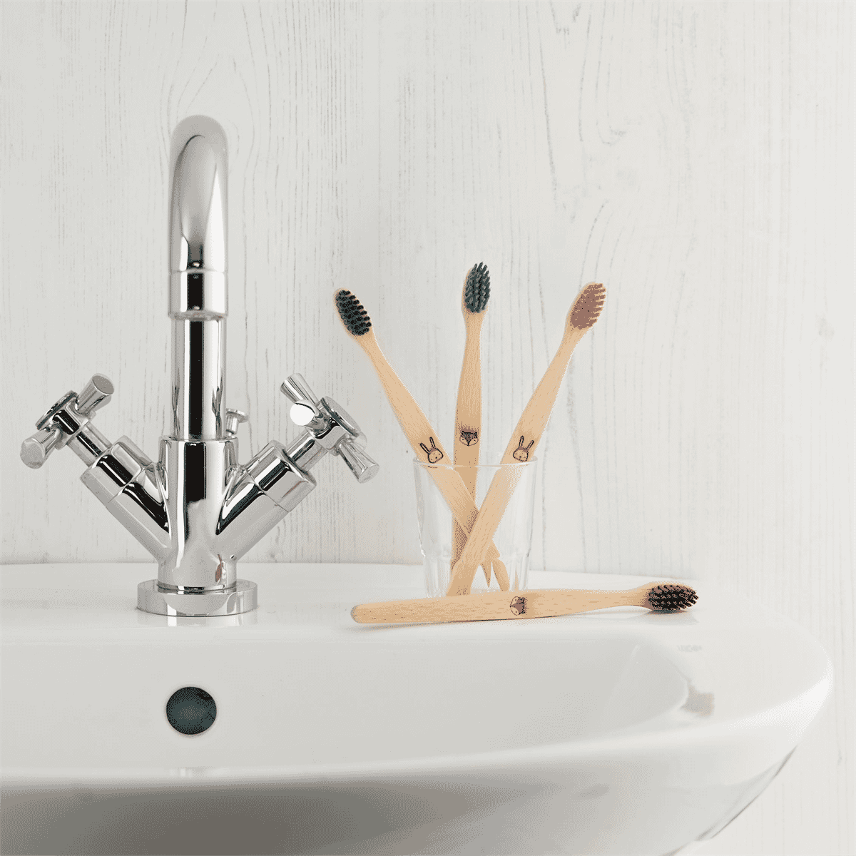 Child/Soft Beechwood Toothbrush Orange (Fox)