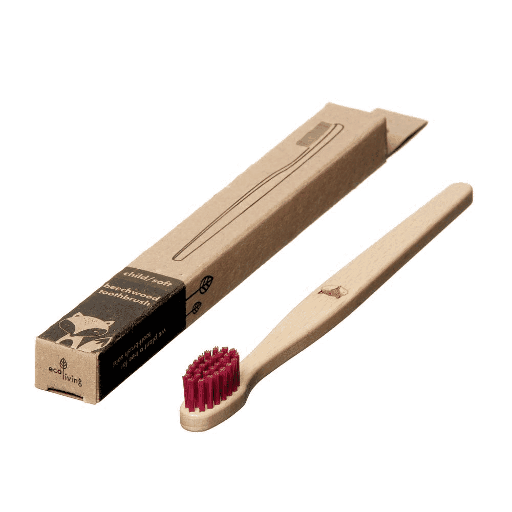 Child/Soft Beechwood Toothbrush Red (Fox)