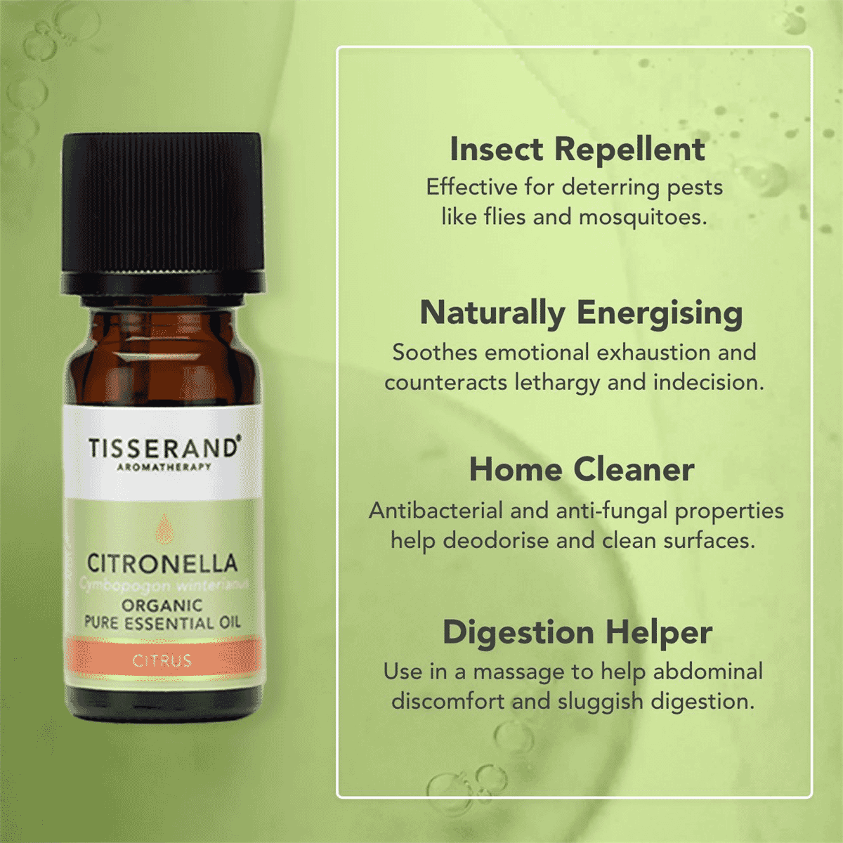 Citronella Organic Pure Essential Oil 9ml