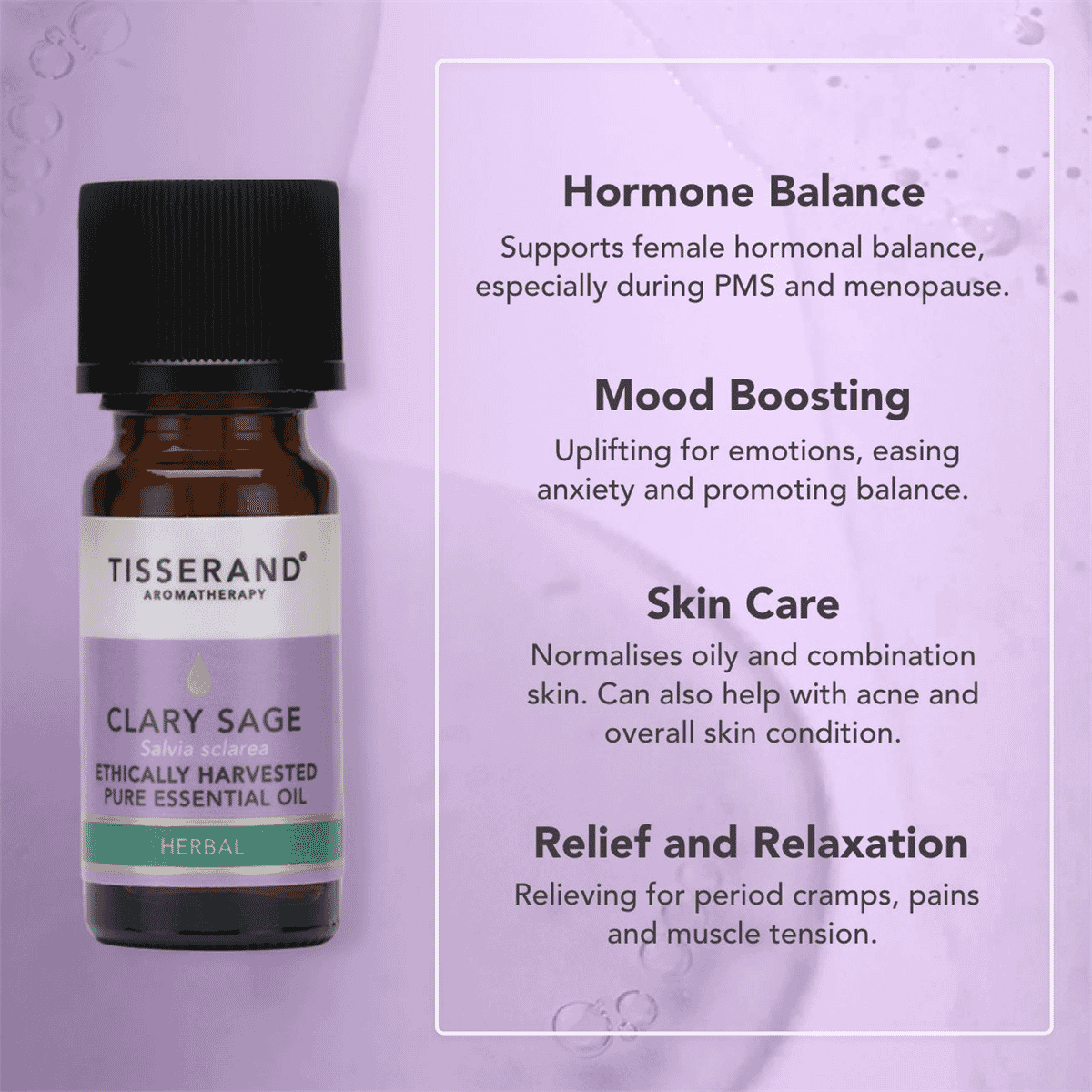Clary Sage Ethically Harvested Pure Essential Oil 9ml