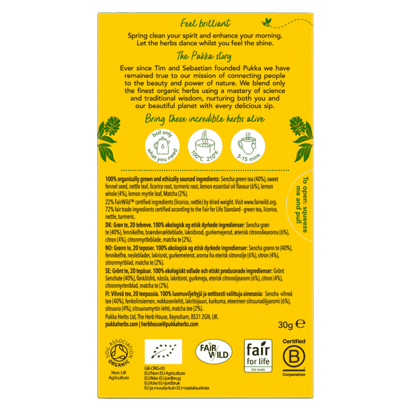 Clean Matcha Green Tea (20 satchets)