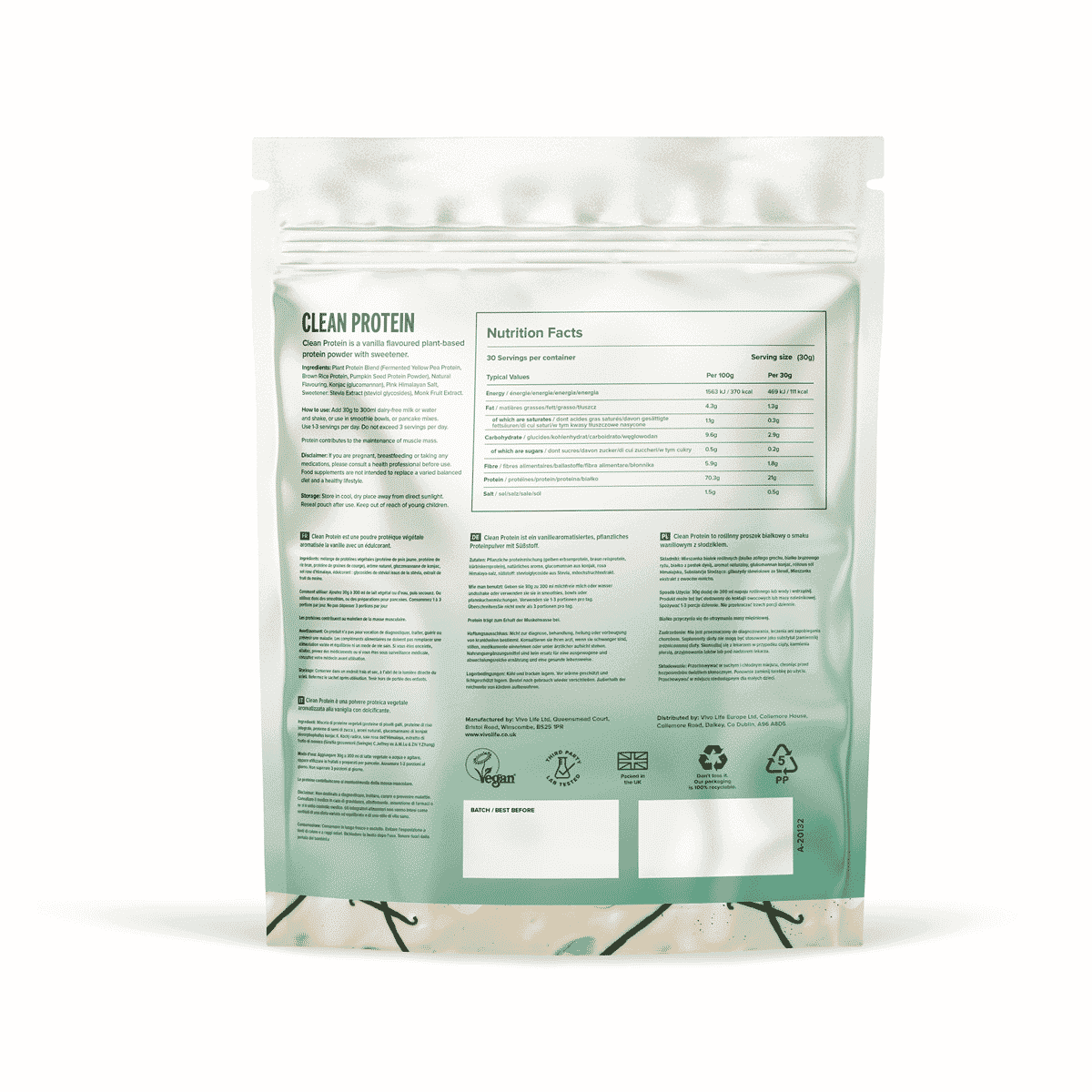 Clean Protein Vanilla 900g
