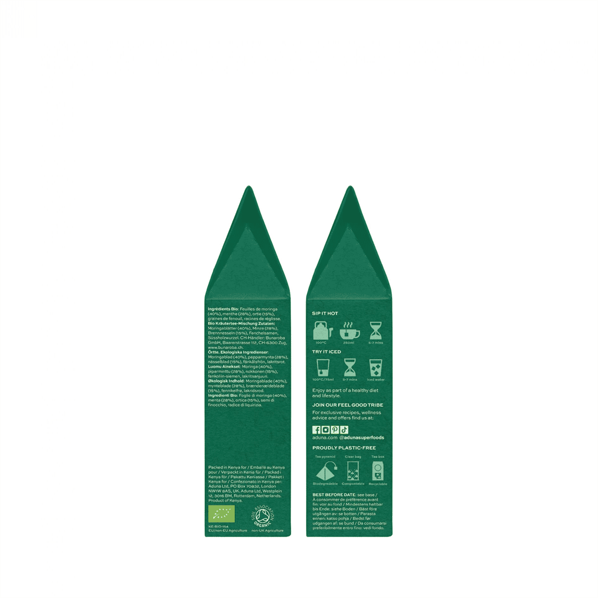 Cleanse Mint, Nettle & Moringa Organic 15 Tea Pyramids