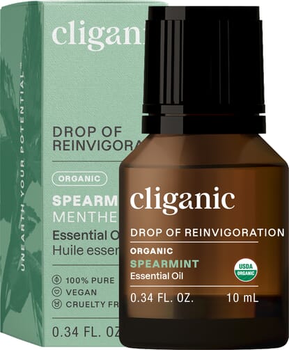 Cliganic Organic Spearmint Oil, 10ml