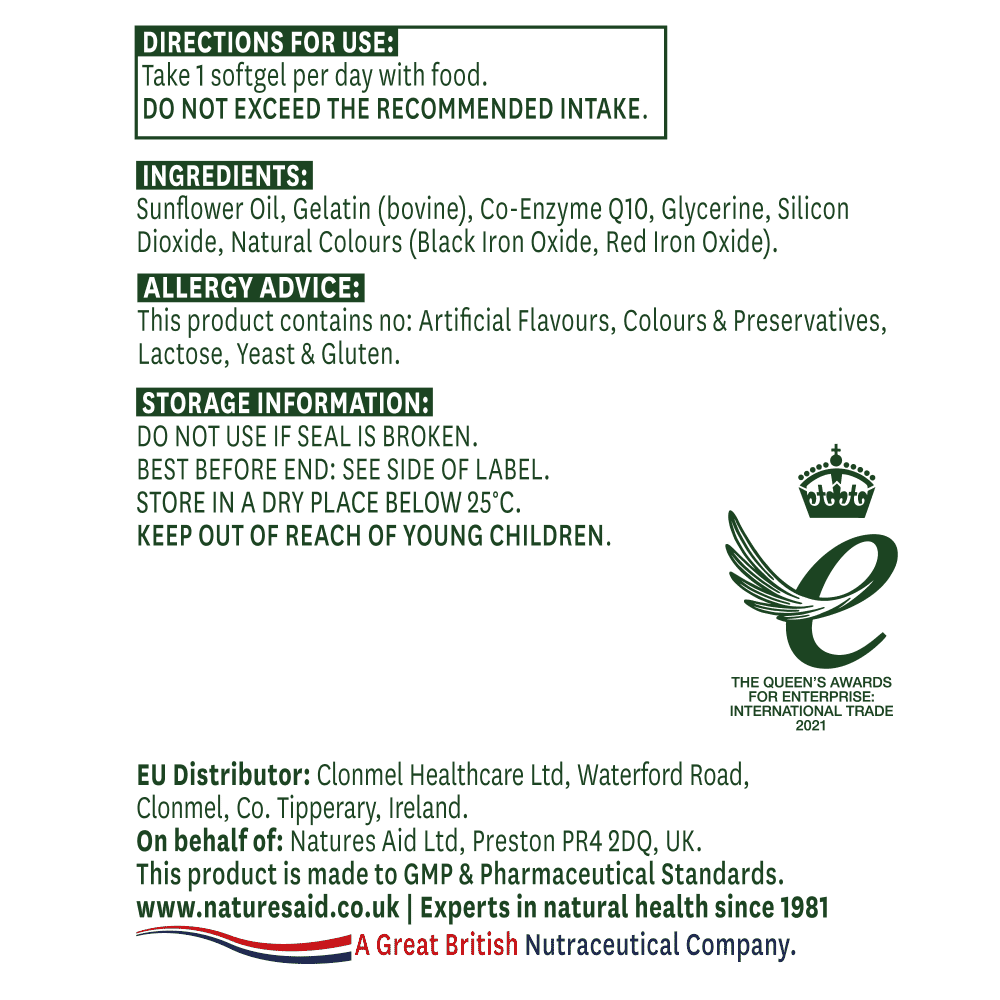 Co-Enzyme Q10 (High Strength) 100mg 30s