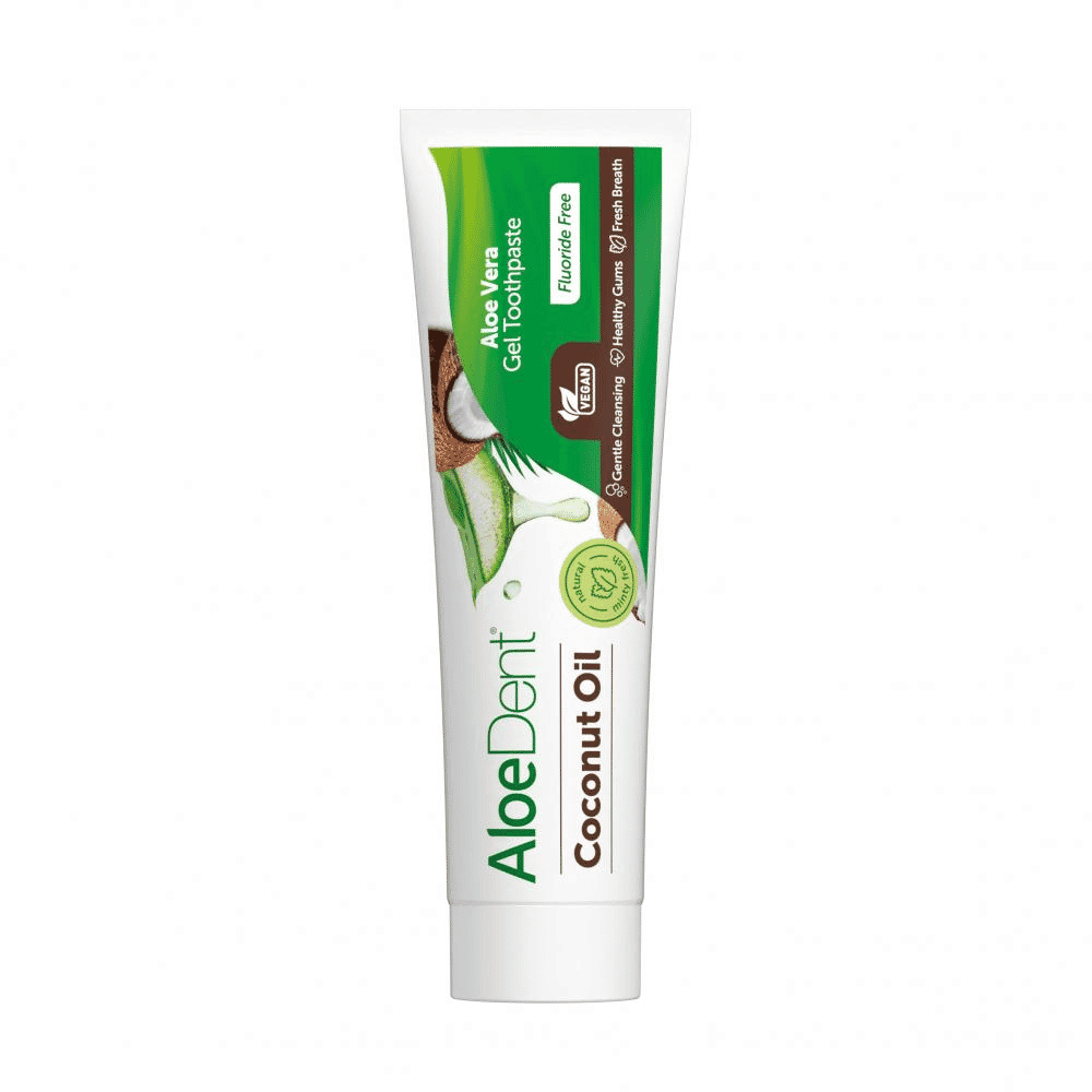 Coconut Oil Aloe Vera Gel Toothpaste Fluoride Free 100ml
