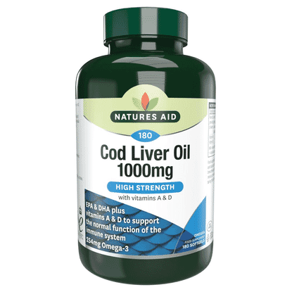Cod Liver Oil 1000mg (High Strength) 180s