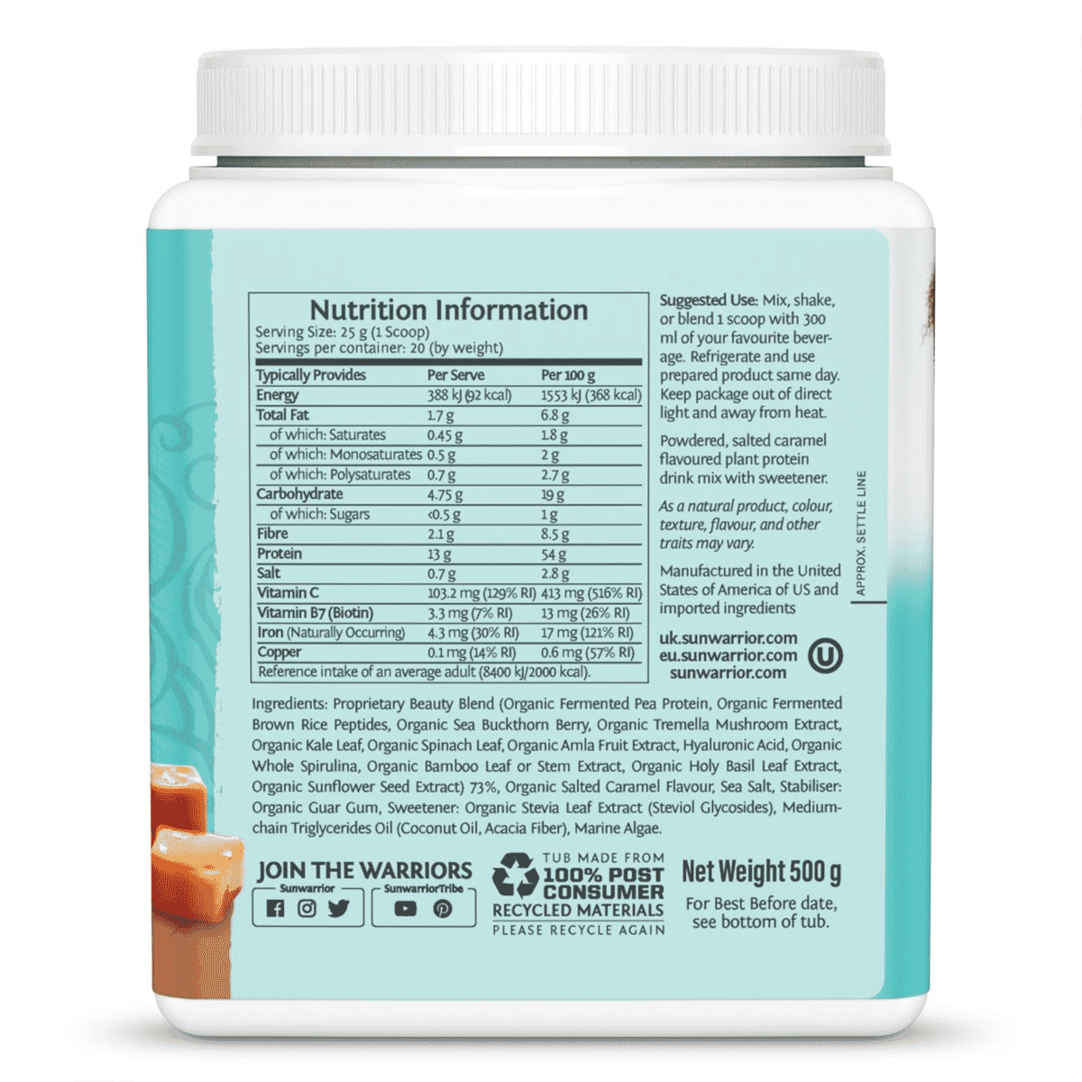 Collagen Building Protein Peptides Salted Caramel 500g