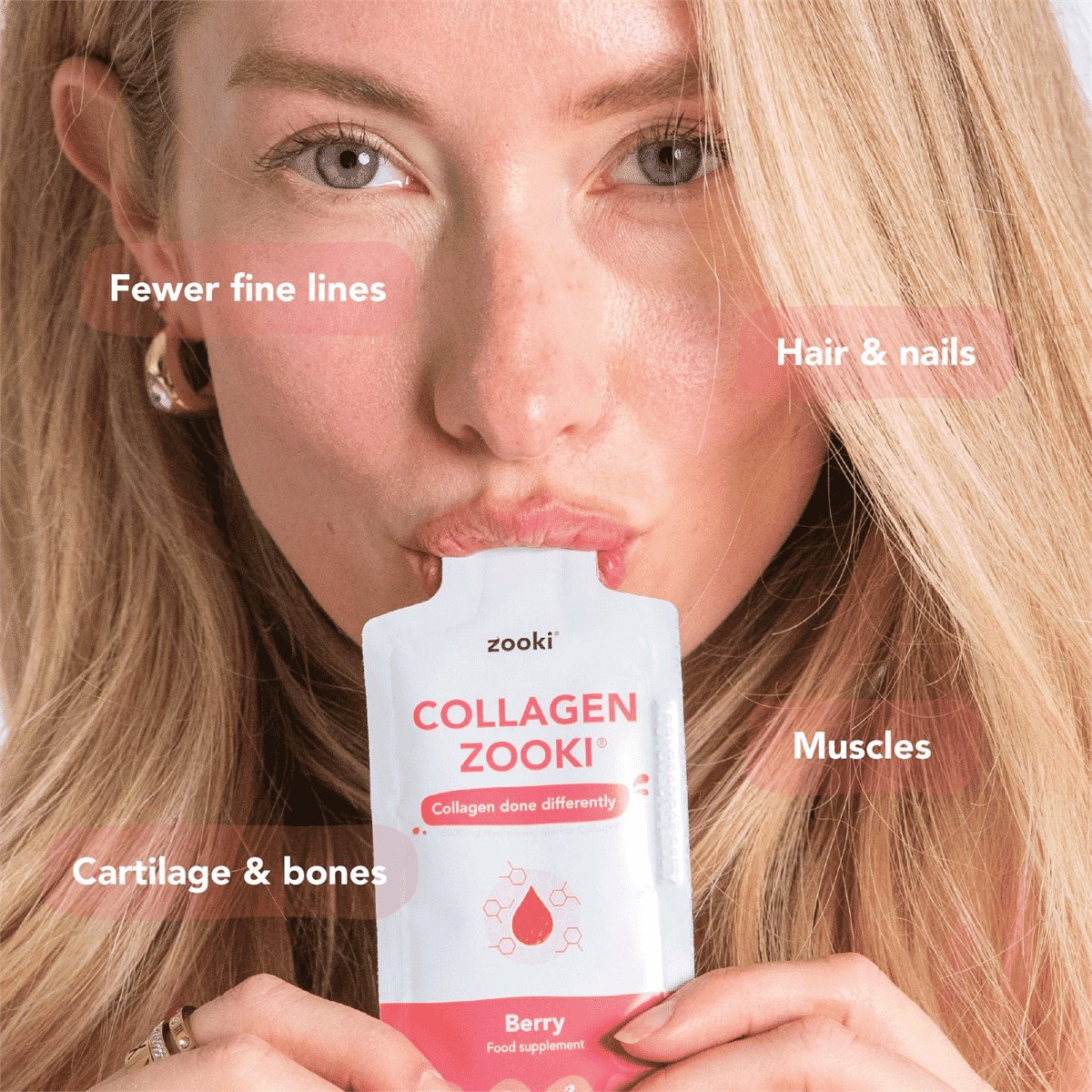 Collagen Liquid Sachets Berry Flavour 5,000mg 14x15ml CASE