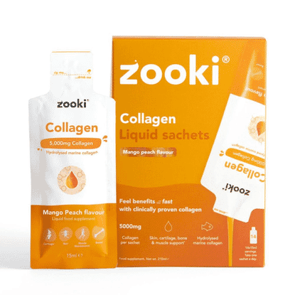 Collagen Liquid Sachets Mango Peach Flavour 5,000mg 14x15ml Sachets CASE