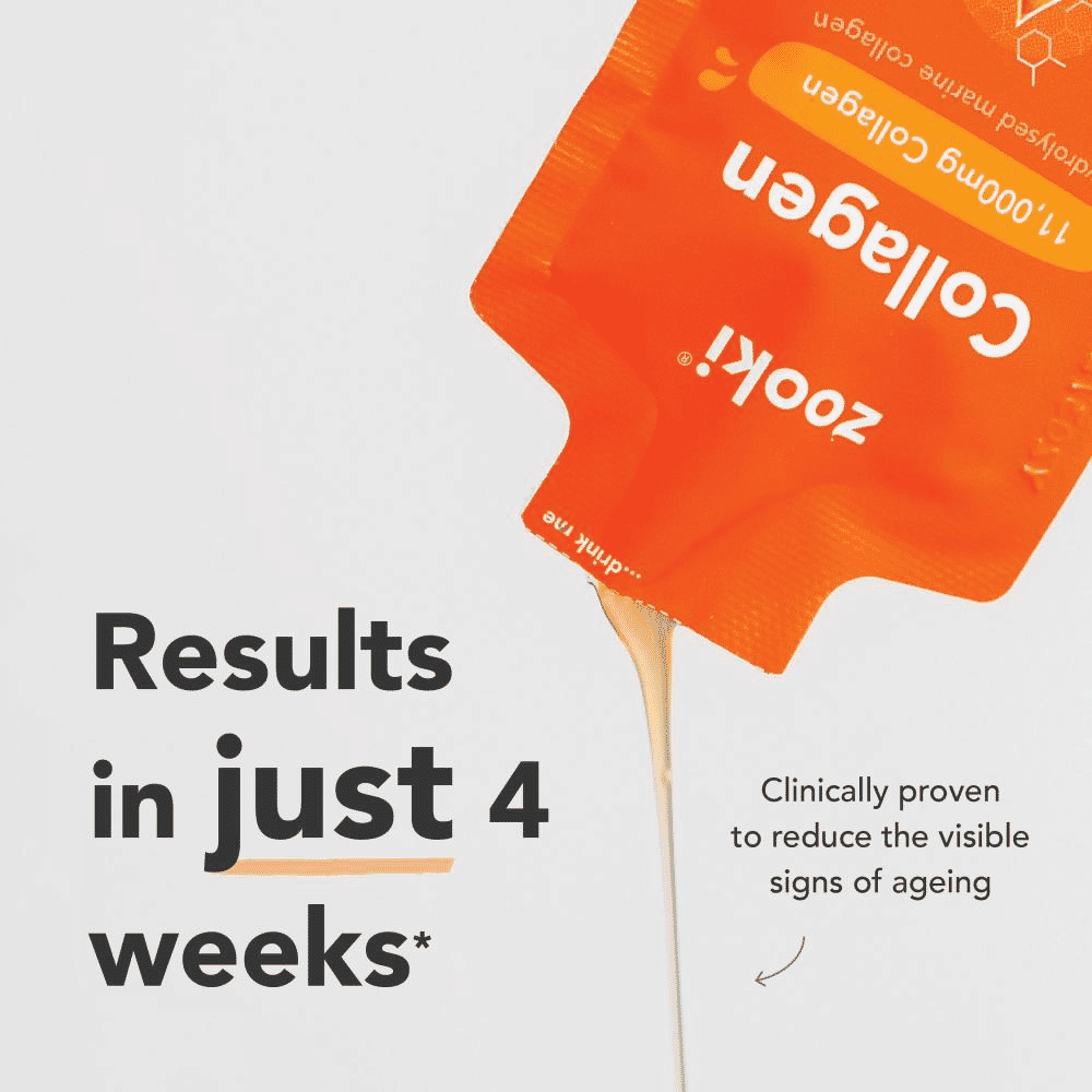 Collagen Liquid Sachets Mango Peach Flavour Super Strength 11,000mg 30x18.5ml Sachets CASE