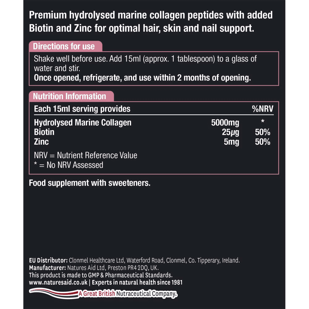 Collagen Liquid Strawberry & Lime Flavour 500ml