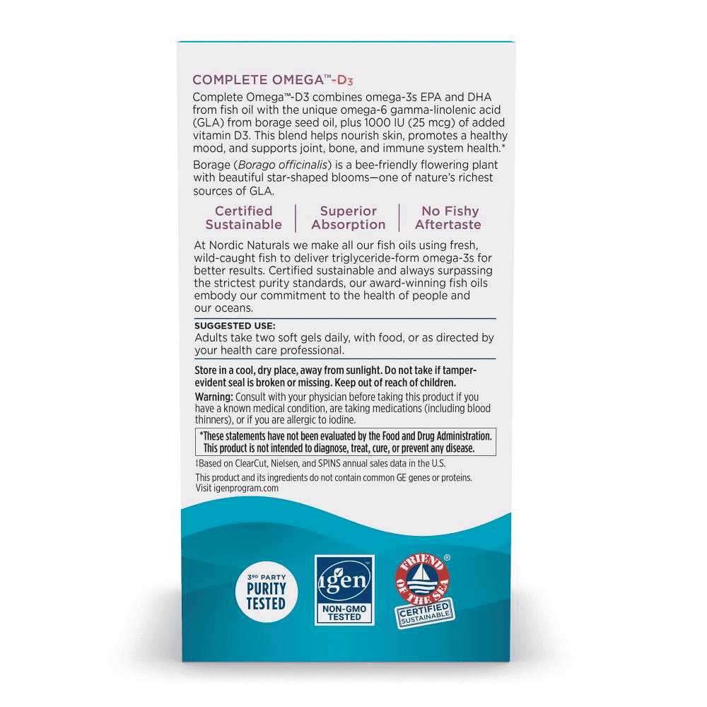 Complete Omega-D3 Lemon 60s