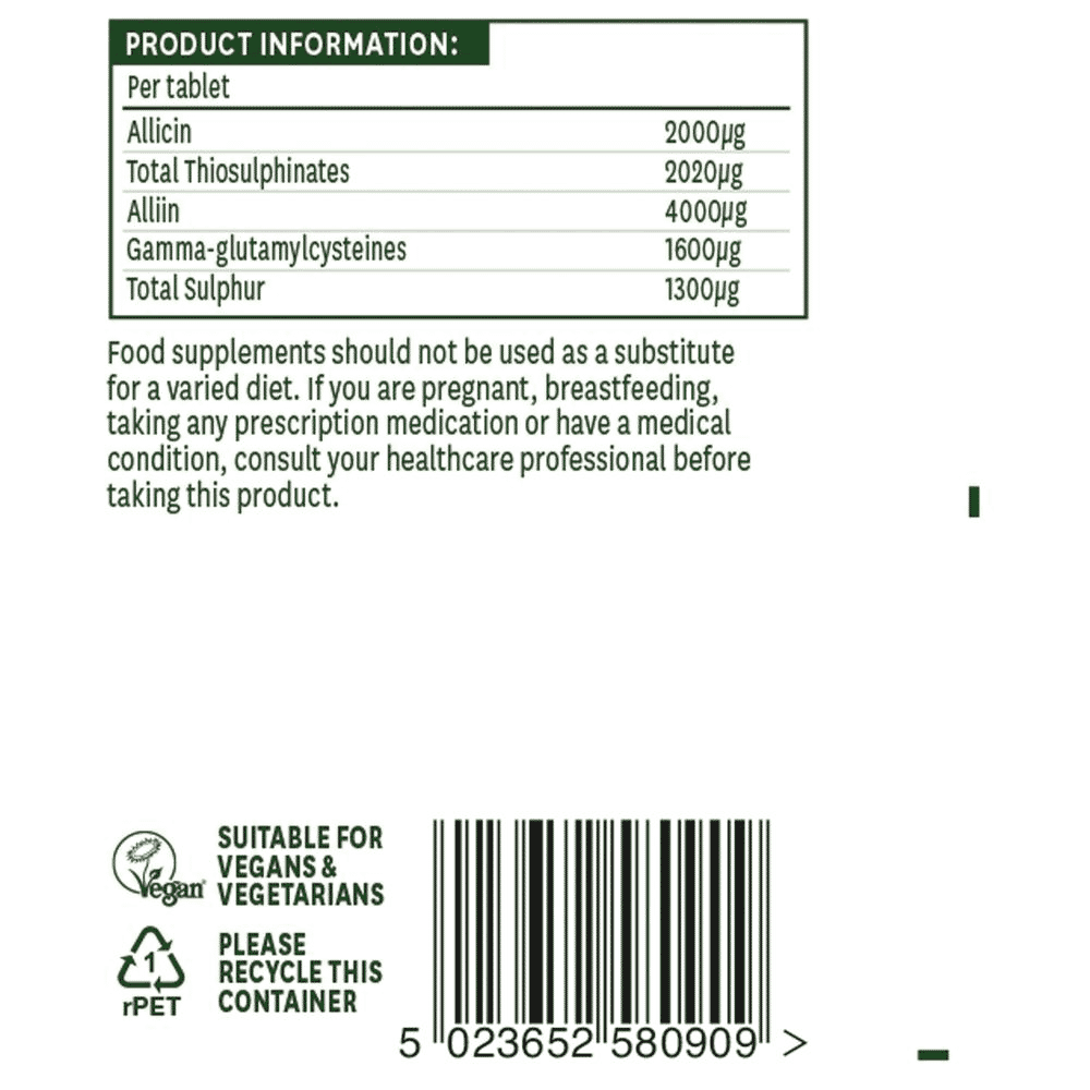 Concentrated Garlic (High Allicin Yield) 90s