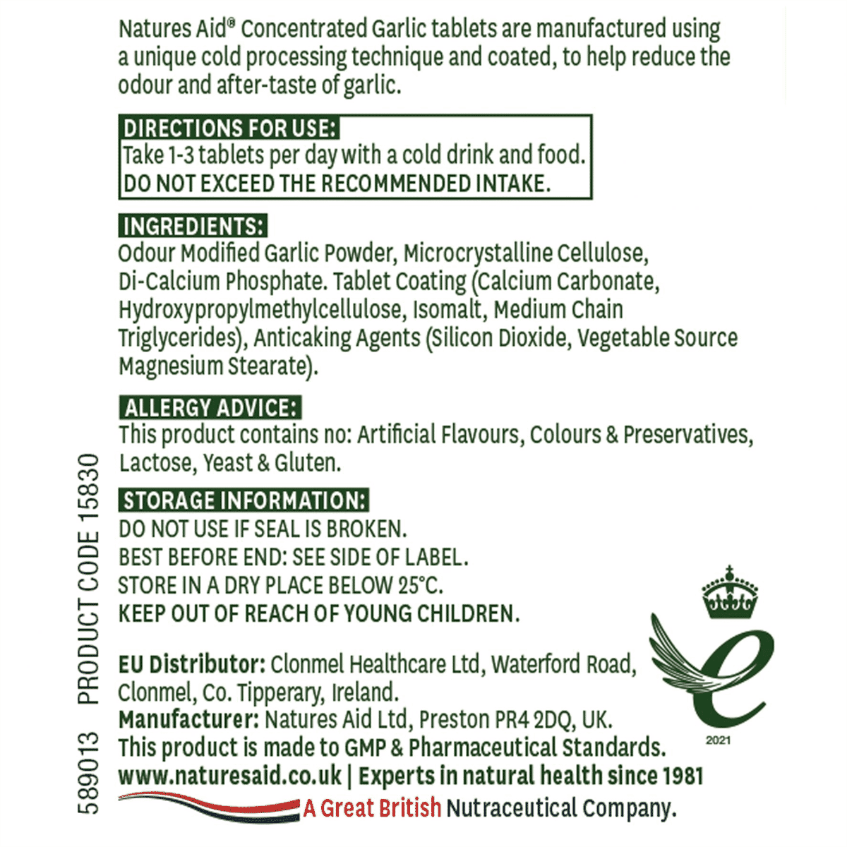 Concentrated Garlic (High Allicin Yield) 90s