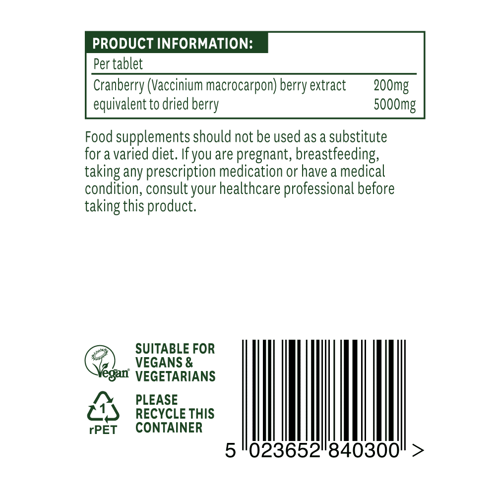 Cranberry (Concentrated Extract) 5000mg 30s