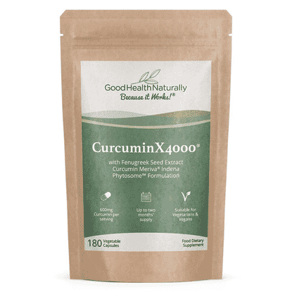 CurcuminX4000 With Fenugreek Seed Extract  Refill Pouch 180s