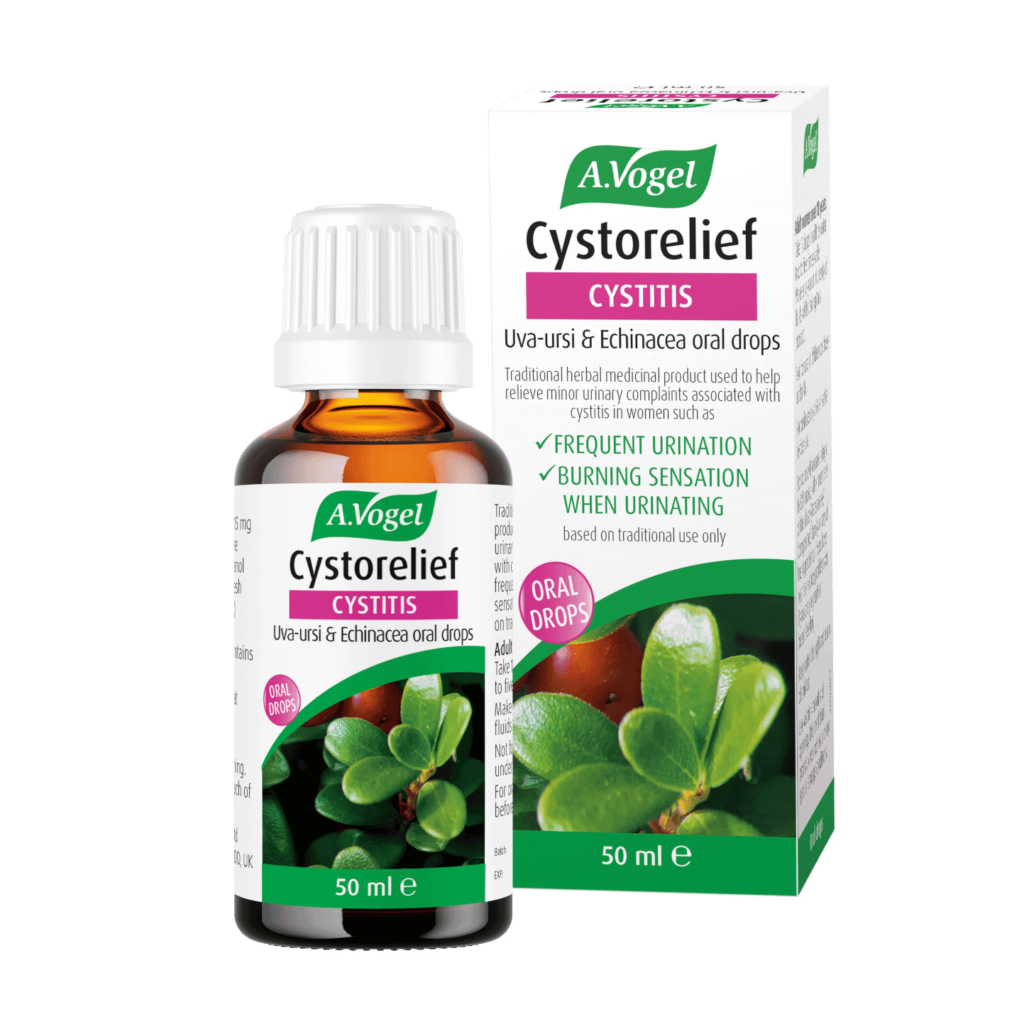 Cystorelief Cystitis Uva-Ursi & Echinacea Oral Drops 50ml