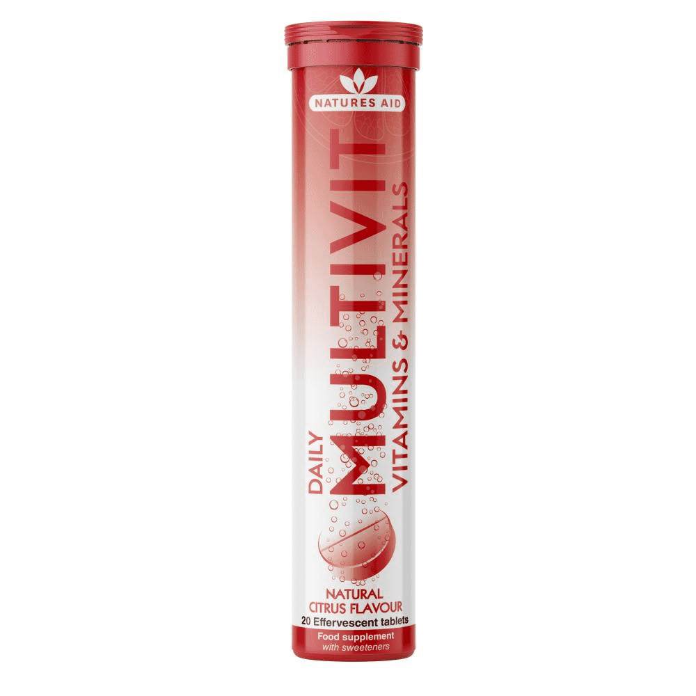 Daily Multivit Vitamins & Minerals Natural Citrus Flavour Effervescent 20s