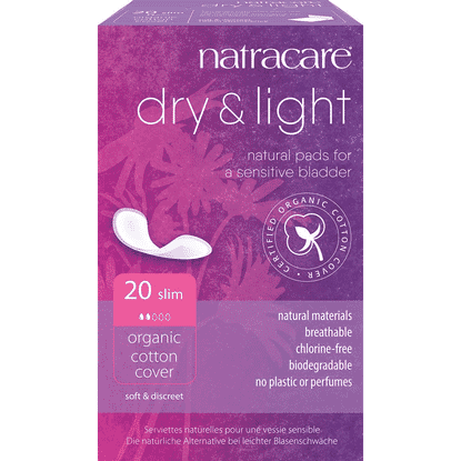 Dry & Light Natural Pads For A Sensitive Bladder 20s Slim