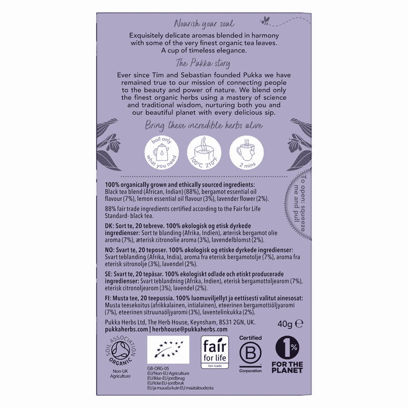 Earl Grey Organic Black Tea
