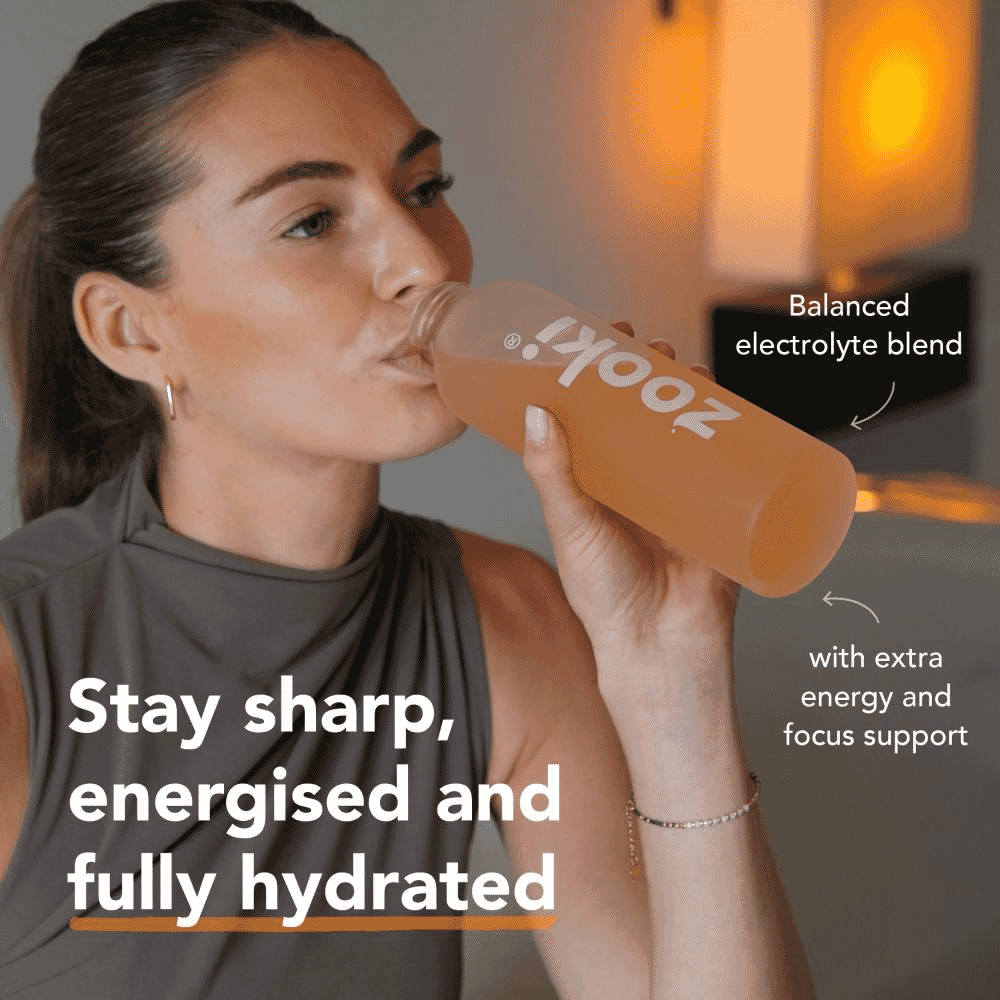 Electrolytes+ Energy and Focus Peach Flavour 7 Sachets