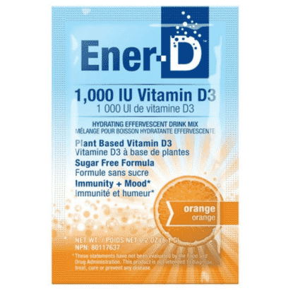 Ener-D 1,000IU Vitamin D3 Orange 24 Sachets