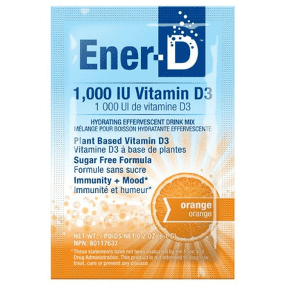 Ener-D 1,000IU Vitamin D3 Orange 24 Sachets
