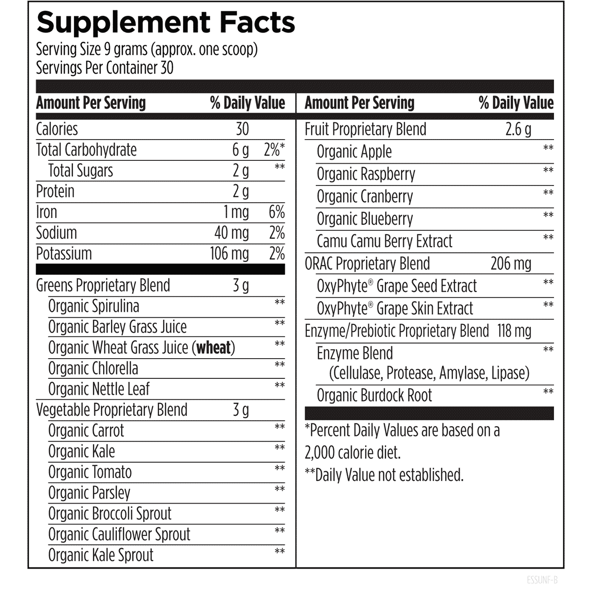 EssentiaGreens and Reds 270g
