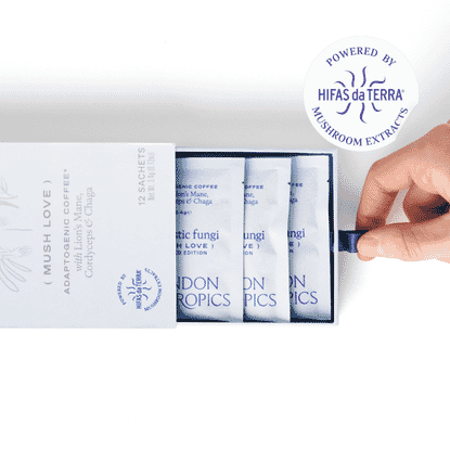 Fantastic Fungi (Mush Love) Adaptogenic Coffee with Lion's Mane, Cordyceps & Chaga 12 Sachets