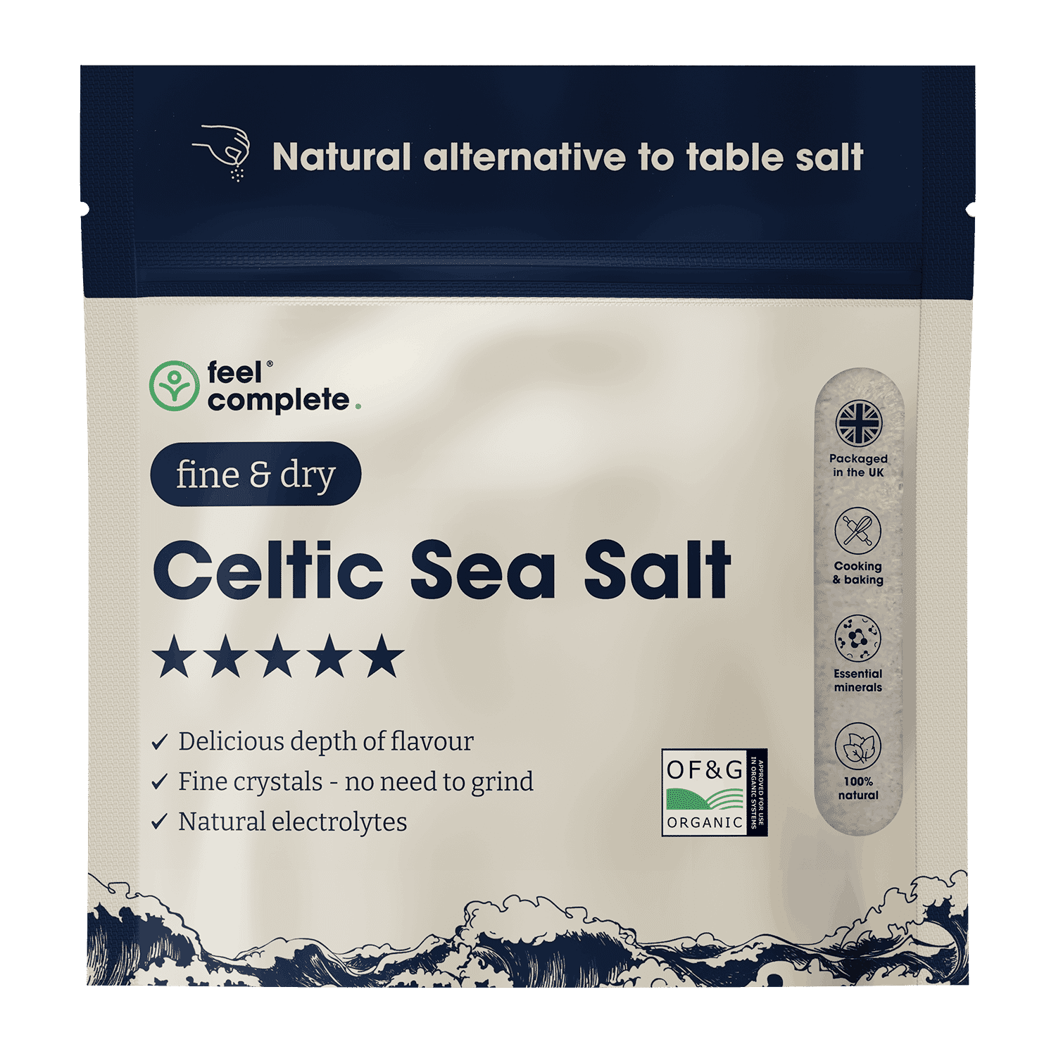 Fine & Dry Celtic Sea Salt 200g